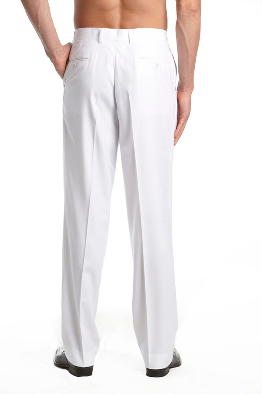 men’s white dress pants